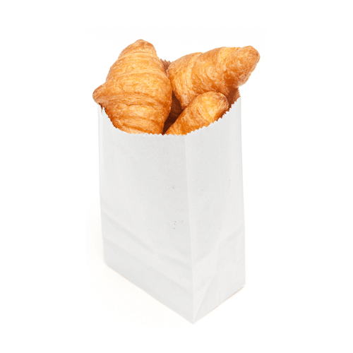 Sacs croissant blanc sans impression